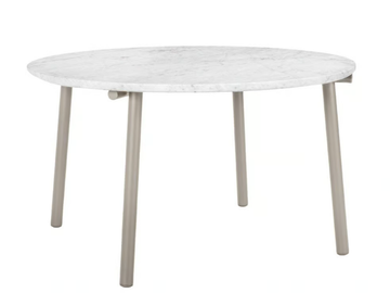 ANATRA - Round dining table with marble or ceramic top by JANUS et Cie - view 3